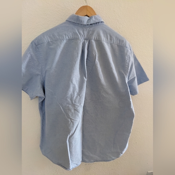 Ralph Lauren Short Sleeve Polo Logo Chambray Collared Shirt.High Quality Classic - Picture 2 of 8